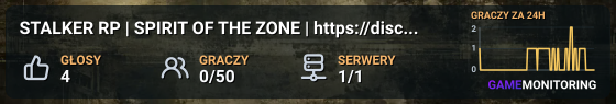 STALKER RP | SPIRIT OF THE ZONE | https://discord.gg/rbsKHJZgh