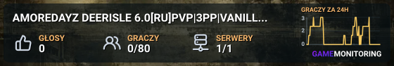 AMOREDAYZ DEERISLE 6.0[RU]PVP|3PP|VANILLA++